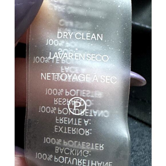 Calvin Klein Black Vegan Leather Sleeveless Dress Women's Size 12 - Picture 7 of 7